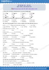 Đề thi học kì 2 Tiếng Anh 6 Right on! - Đề số 8